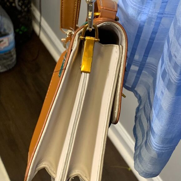 Patch Crossbody Handbag‎ Bee Crest Trendy Retro Adjustable Strap Embroidered - Picture 10 of 16